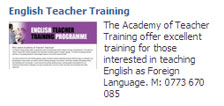 English Teacher Training Academy of Teacher Training