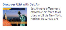 Discover USA with Jet Air Jet airways