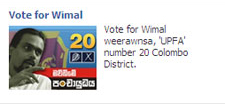 Vote for Wimal Wimal weerawnsa