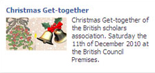 Christmas Get-together British scholars association