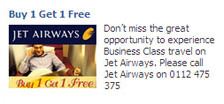 Buy 1 Get 1 Free Jet airways