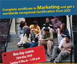 Complete certificate in Marketing LCCI
