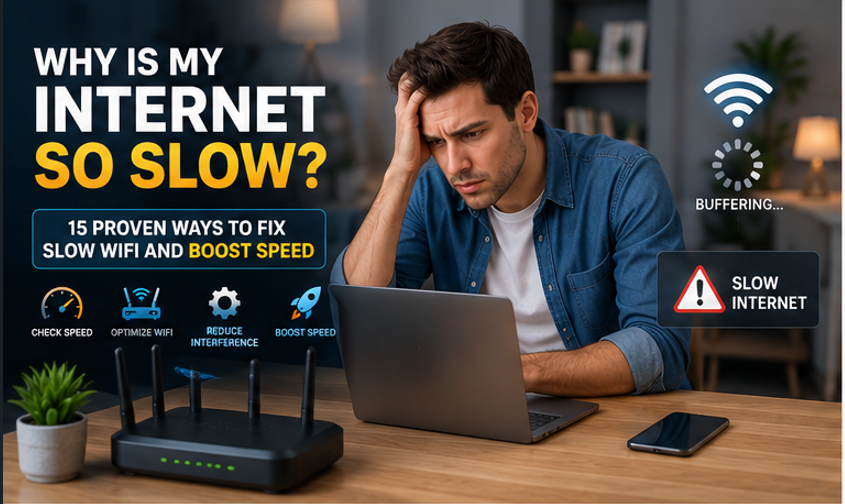 Why Is My Internet So Slow? 15 Proven Ways to Fix Slow WiFi and Boost Speed