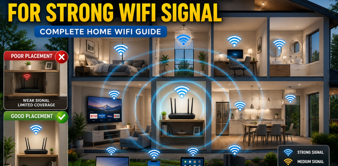 Best Router Placement for Strong WiFi Signal: Complete Home Guide