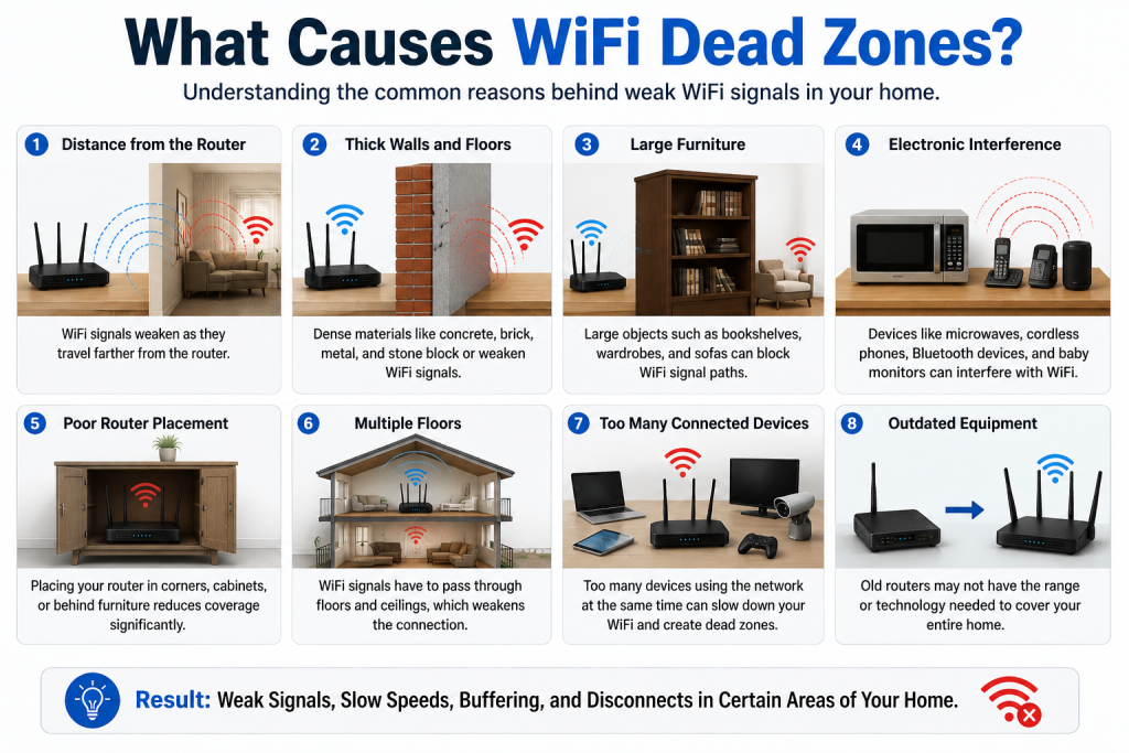 What Causes WiFi Dead Zones