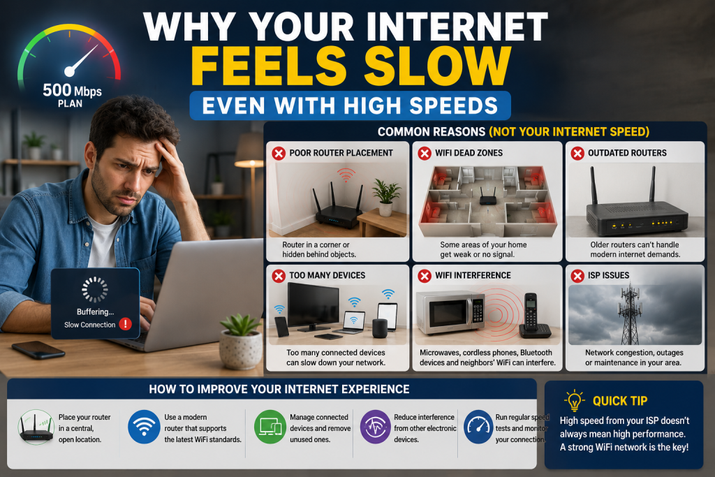 Why Your Internet Feels Slow Even with High Speeds