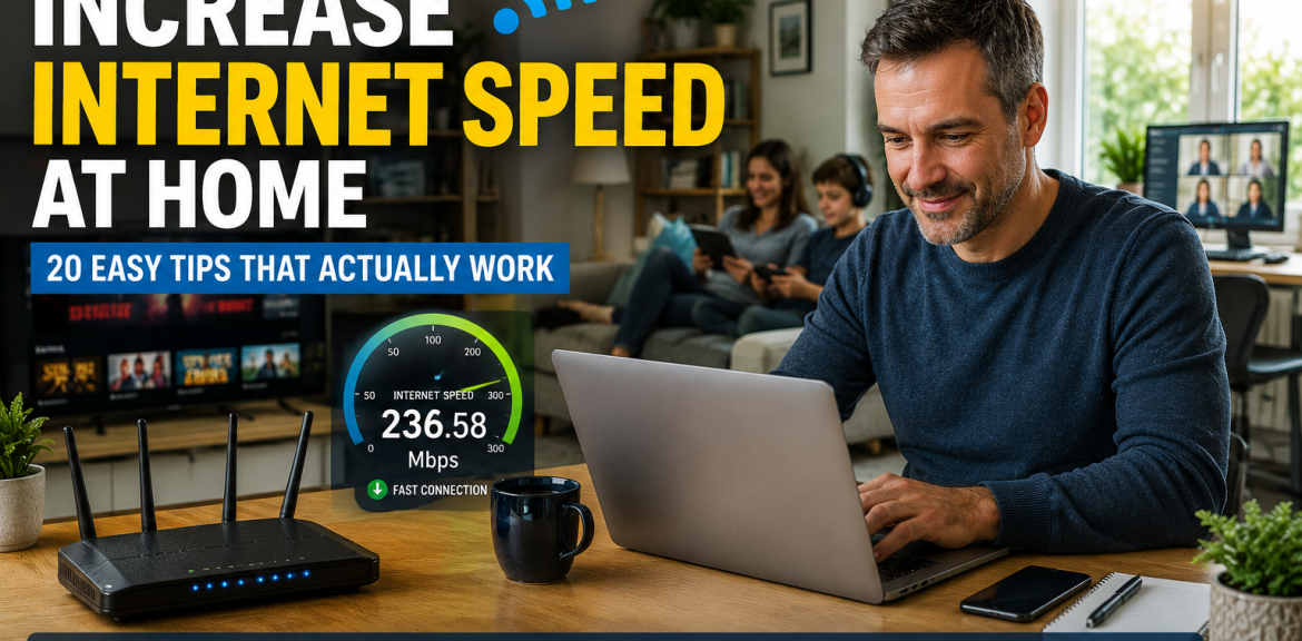 How to Increase Internet Speed at Home: 20 Easy Tips That Actually Work