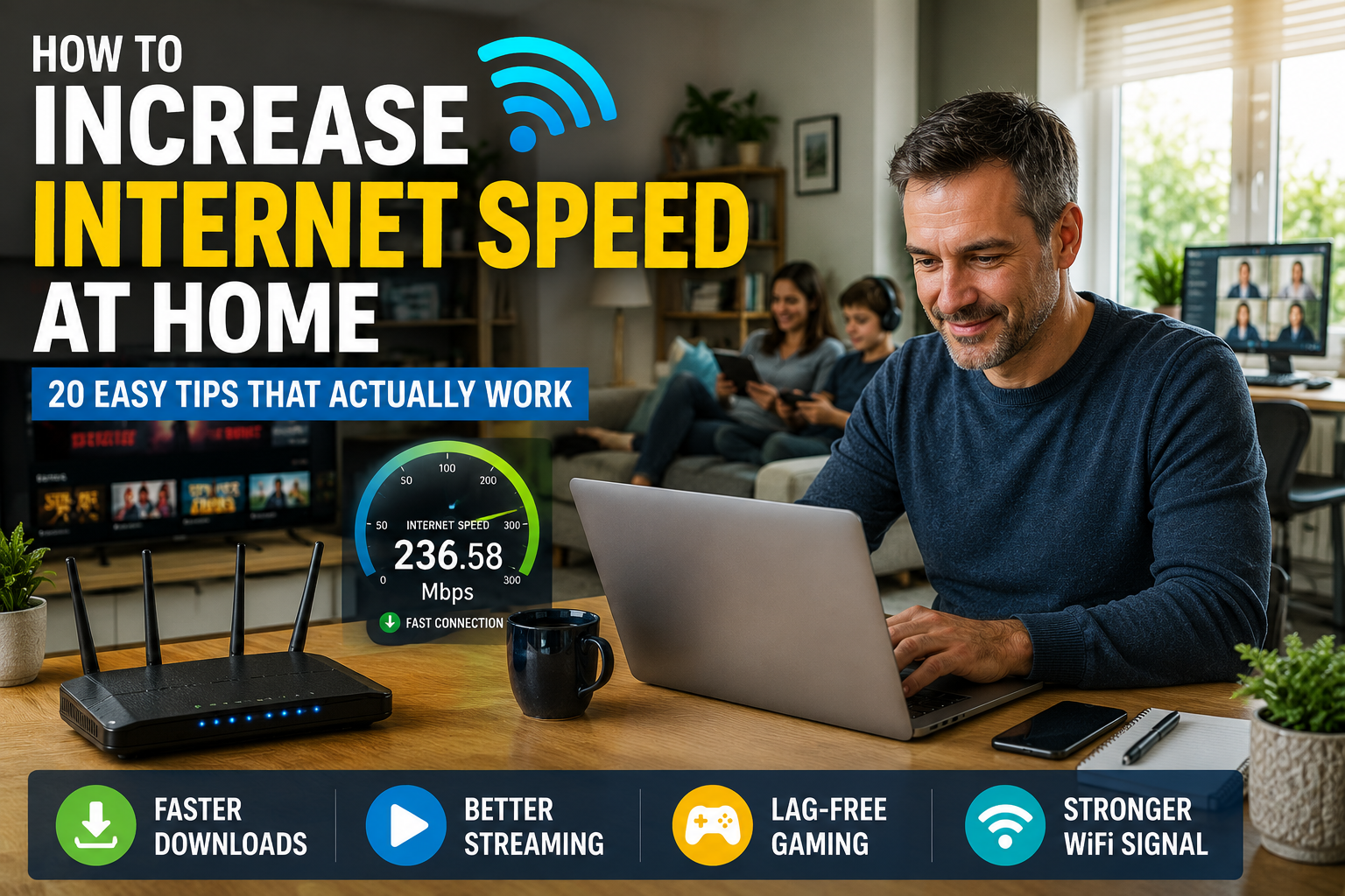 How to Increase Internet Speed at Home: 20 Easy Tips That Actually Work