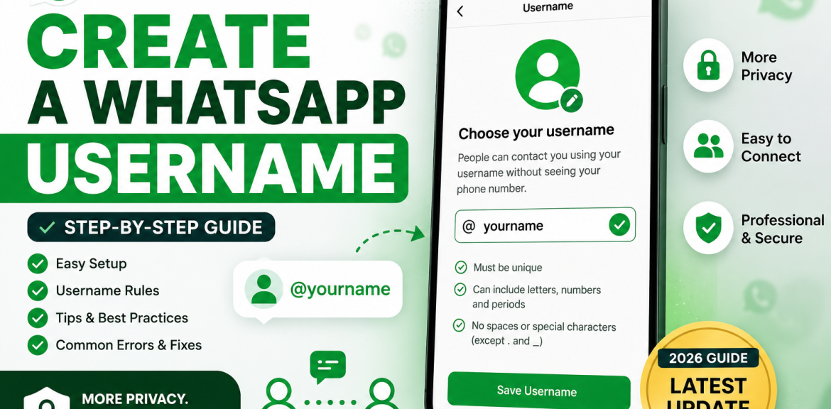 How to Create a WhatsApp Username: Step-by-Step Guide (2026)