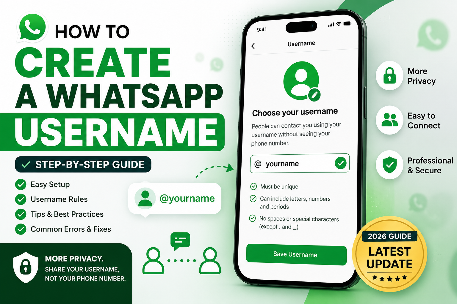 How to Create a WhatsApp Username: Step-by-Step Guide (2026)