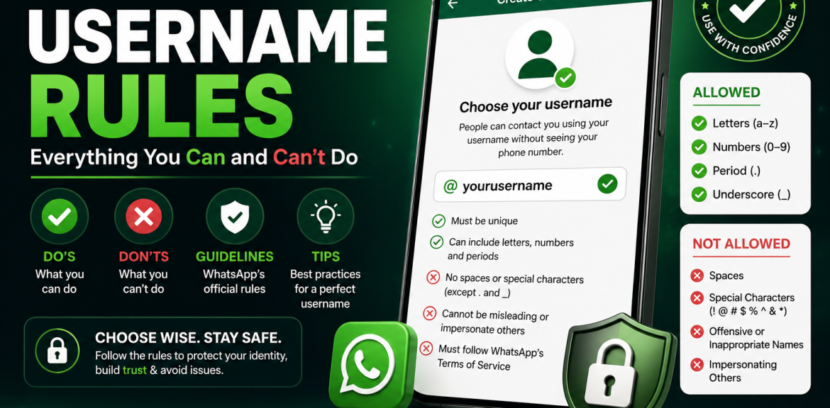 WhatsApp Username Rules: Everything You Can and Can't Do