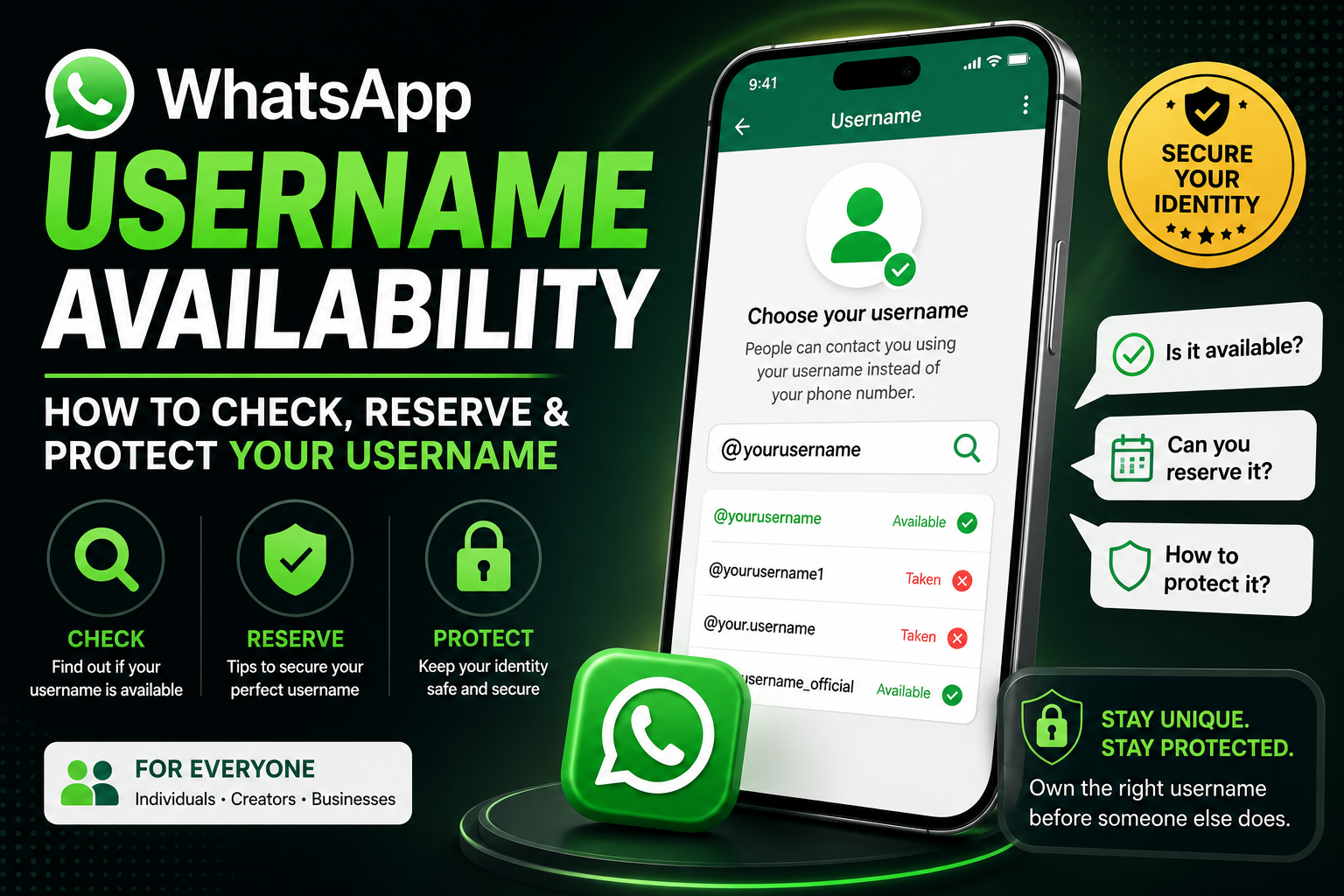 WhatsApp Username Availability: How to Check, Reserve & Protect Your Username