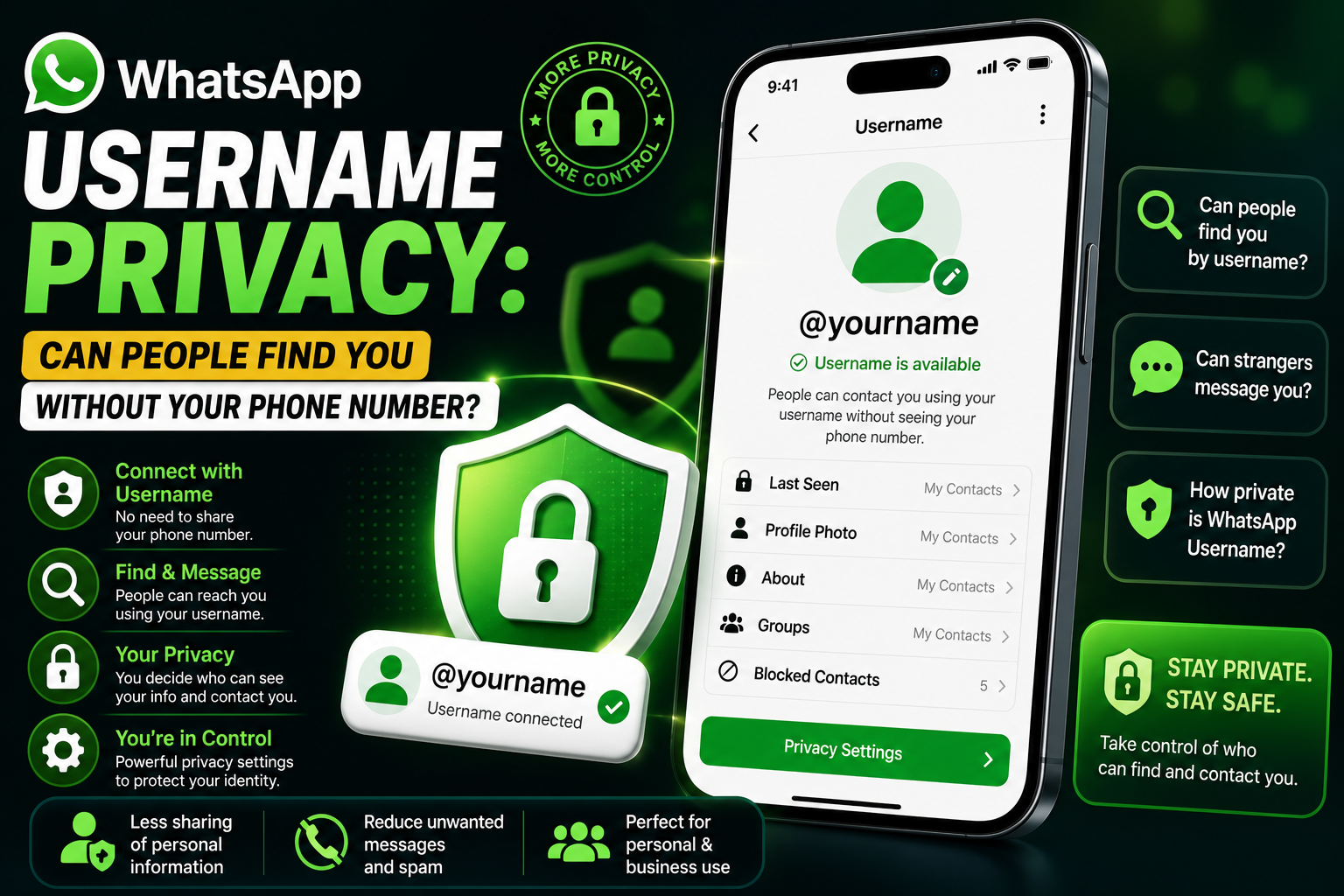 WhatsApp Username Privacy: Can People Find You Without Your Phone Number