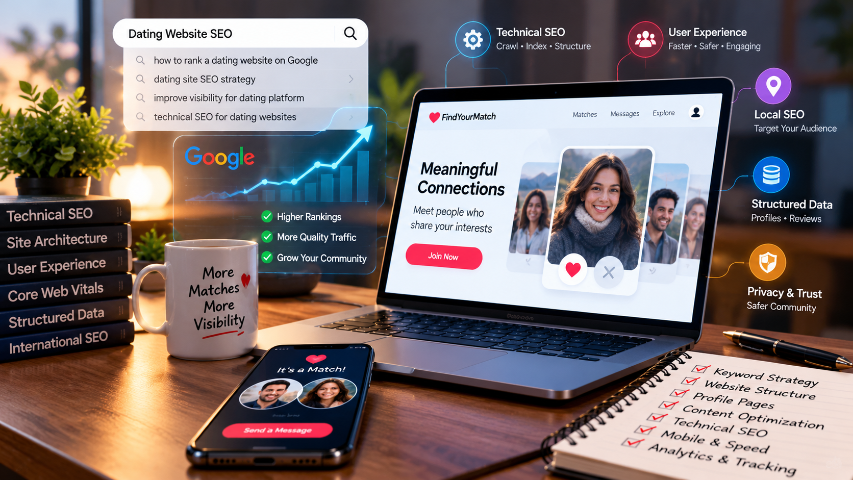 Dating Website SEO: How to Rank on Google in 2026