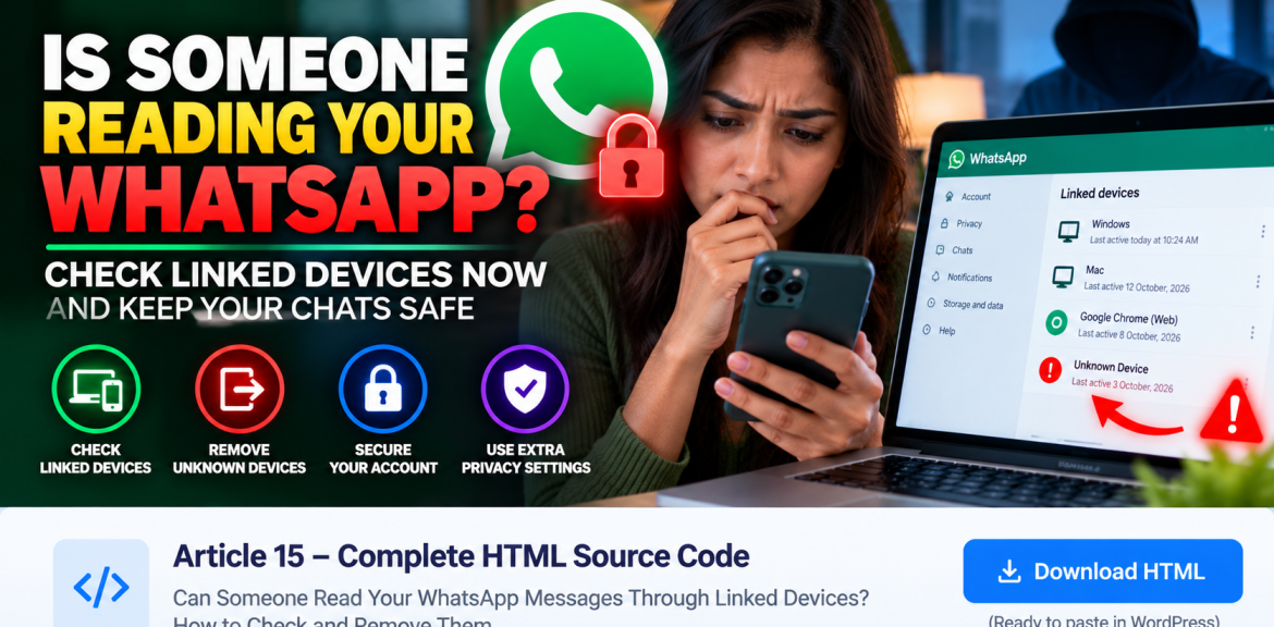 Can Someone Read Your WhatsApp? Check Linked Devices